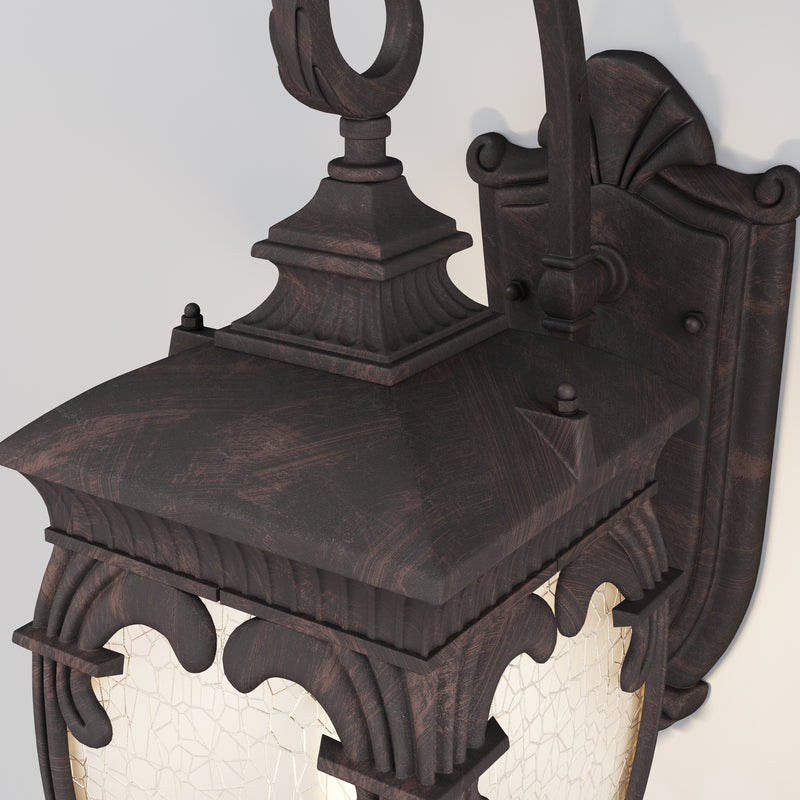 Aplica Exterior Maytoni Outdoor Fleur Bronz antic, 1XE27