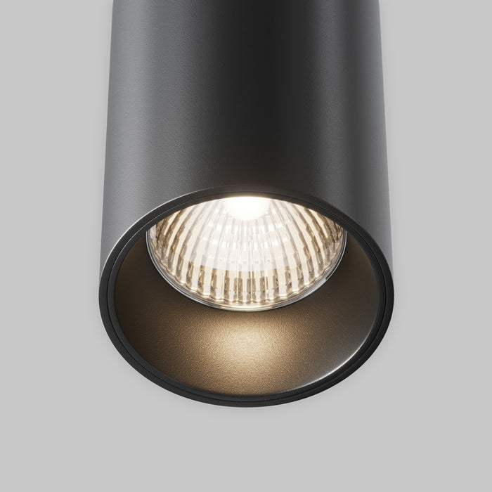 Lustra LED Maytoni Technical Efir, Negru, LED 25W, 2180lm 3000K P089PL-25W3K-B