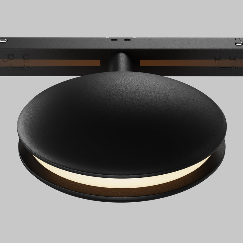 Corp iluminat pe sina Sistem Magnetic 23mm EXILITY Negru