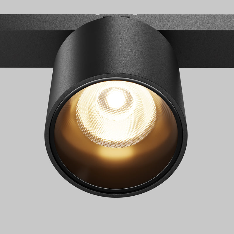 Proiector LED pentru sina magnetica Exility Maytoni Technical Alfa S, Negru, LED 7W, 330lm 3000K