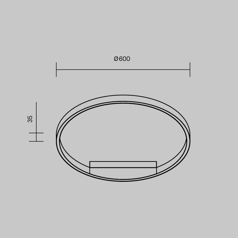 Plafoniera Modern Negru