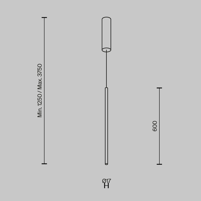 Lustra LED Maytoni Modern Halo, Alama, LED 11W, 750lm  MOD246PL-L12BSK