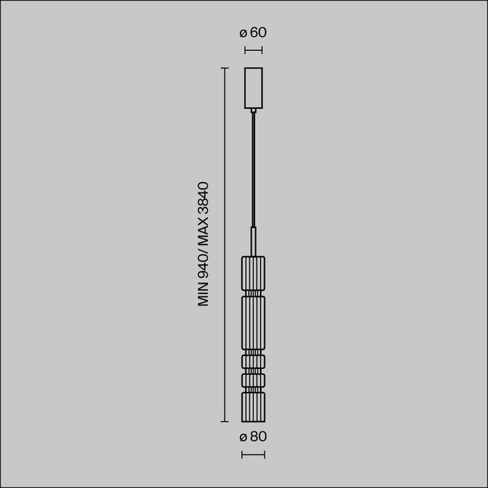 Lustra LED Maytoni Modern Ordo, Crom, LED 8W, 920lm 3000K MOD272PL-L12CH3K