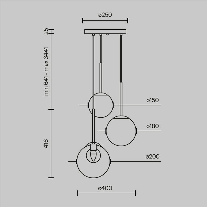 Lustra Maytoni Modern Basic form, Auriu   , G9 20W,   MOD521PL-03G