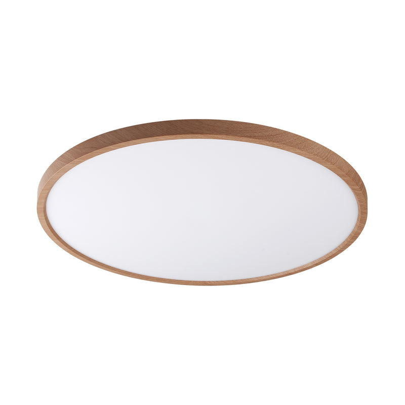 Plafoniera Cami WM-BP1108-LW LED 48W 3936LM 3000K/4000K/6500K Ø60 H30 corp lemn plastic abajur alb