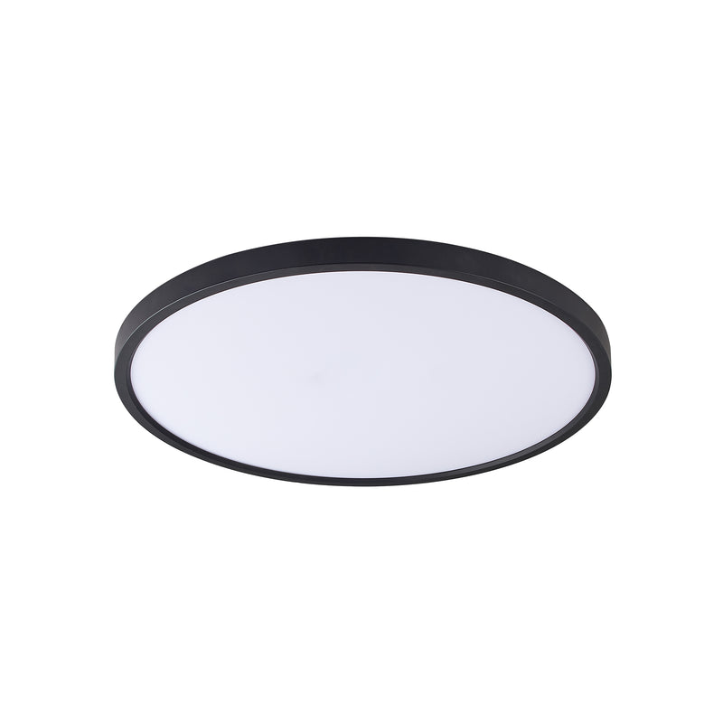 Plafoniera Cami WM-BP1108-M-BL LED 42W 3234LM 3000K/4000K/6500K Ø50 H30 plastic corp negru abajur alb