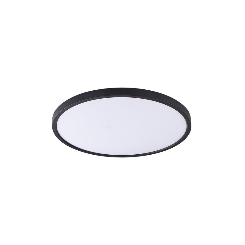 Plafoniera Cami WM-BP1108-S-BL LED 36W 3085LM 3000K/4000K/6500K Ø40 H30 plastic corp negru abajur alb
