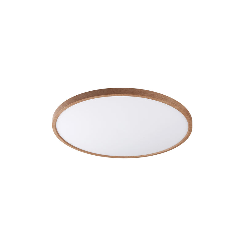 Plafoniera Cami WM-BP1108-SW LED 36W 3085LM 3000K/4000K/6500K Ø40 H30 corp lemn plastic abajur alb