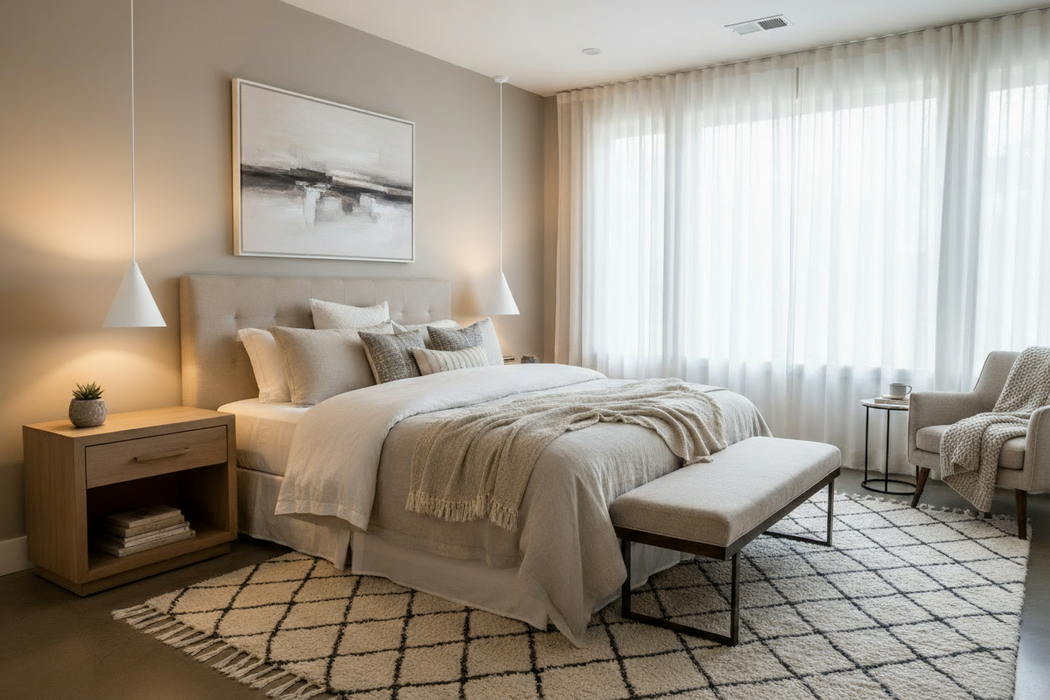 ADD THE PRODUCT ABOVE THE NIGHTTABLE AND REMOVE THE LAMPS