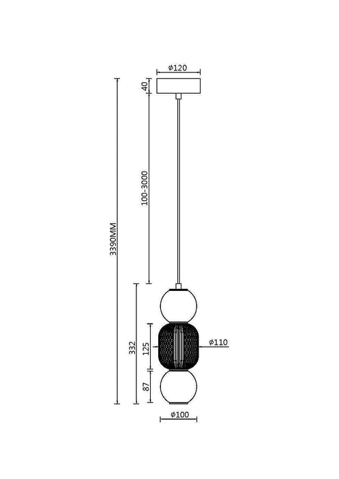 Lustra LED Maytoni Modern Drop, Auriu , LED 16W, 2000lm 3000K MOD273PL-L16G3K