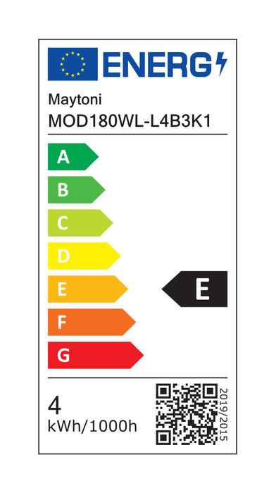 Aplica LED Maytoni Modern Nuance, Negru, LED 4W, 200lm 3000K  MOD180WL-L4B3K1