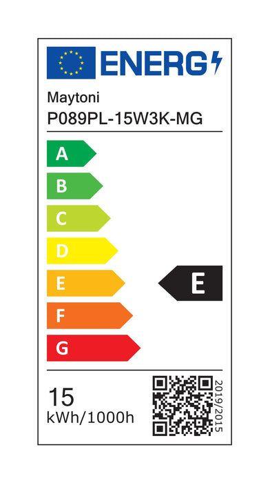 Lustra LED Maytoni Technical Efir, Auriu mat, LED 15W, 1230lm 3000K P089PL-15W3K-MG