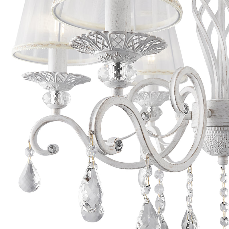 Lustra Living Maytoni Classic Grace Alb/Auriu, 6XE14