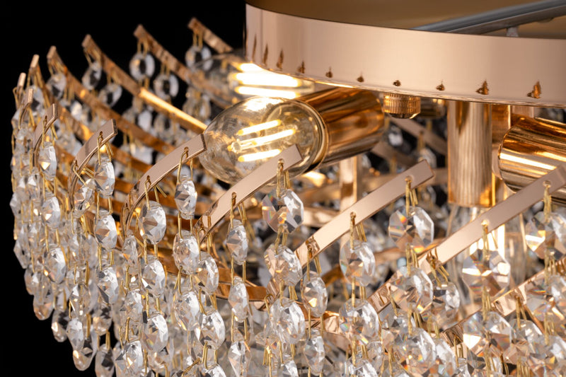 Plafoniera Living Maytoni Classic Karolina Auriu, 9XE14