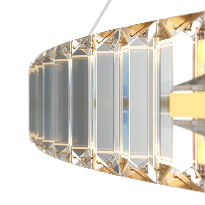Lustra LED Maytoni KRONE P097PL-L45BS3K Brass & Cristal K9, 45W, 3000K