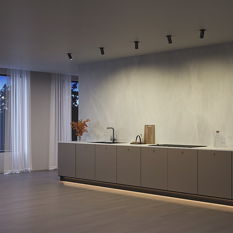 Lampa de Tavan Incastrata, Reglabila Maytoni Technical Artisan, Negru, GU10 10W