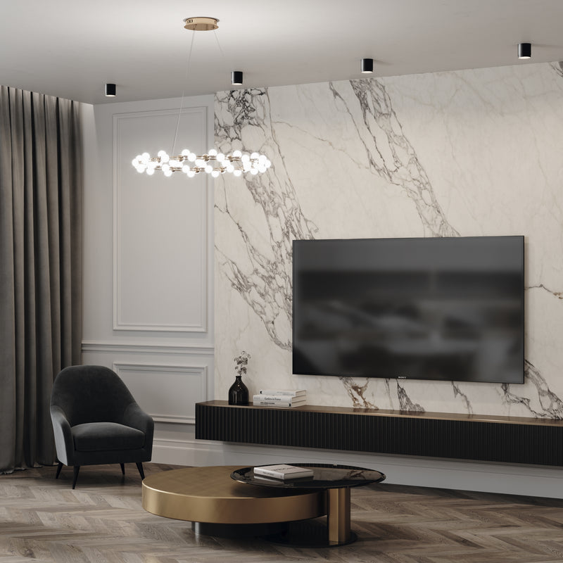 Lampa de tavan Maytoni Technical Polar, Negru, GX53 15W