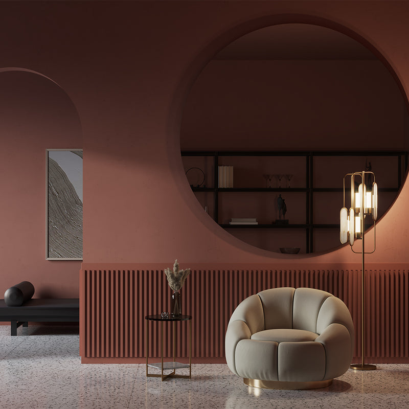 Lampadar modern Maytoni Marmo Auriu, 2XG9