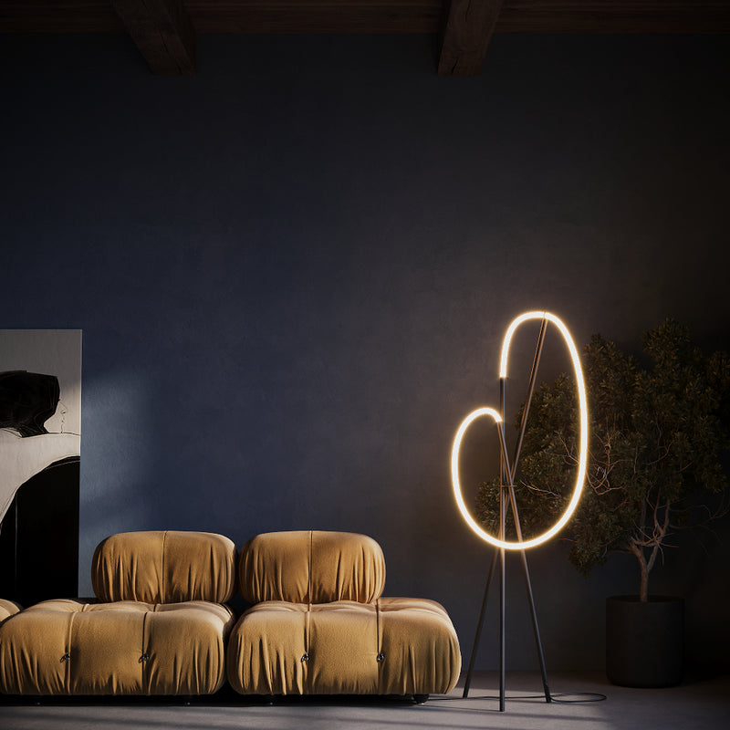 Lampadar Modern Negru