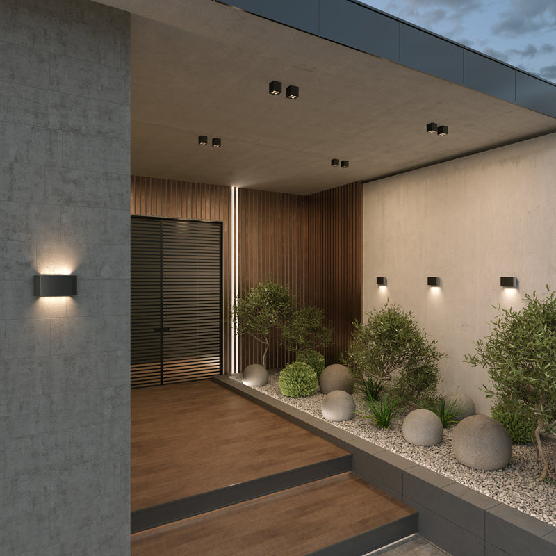 Aplica Iluminat Arhitectural Exterior Maytoni Outdoor Pull, Antracit, LED 5W, 300lm 3000K
