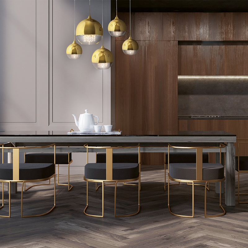 Lustra Moderna Maytoni Fermi Auriu, 5XE27
