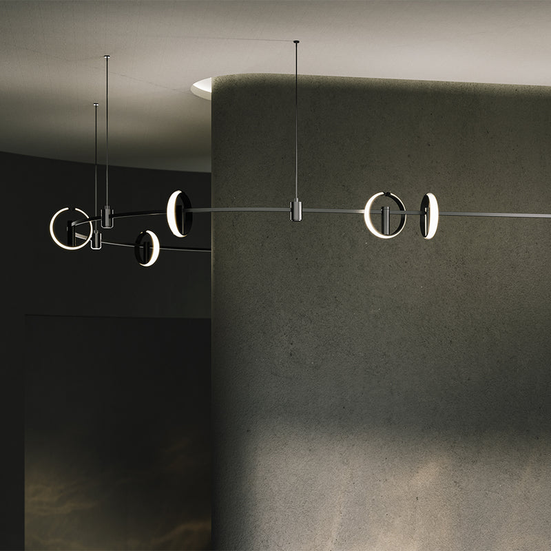 Corp iluminat pe sina Sistem Magnetic Modular FLARITY Negru