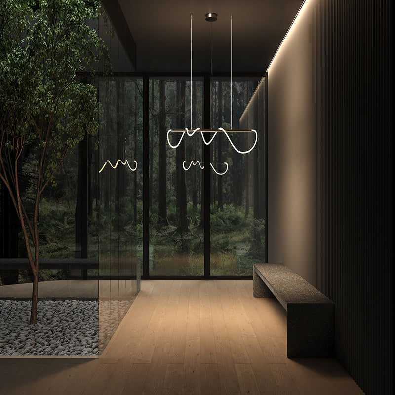 Lustra LEDMaytoni Modern Tau Auriu 1