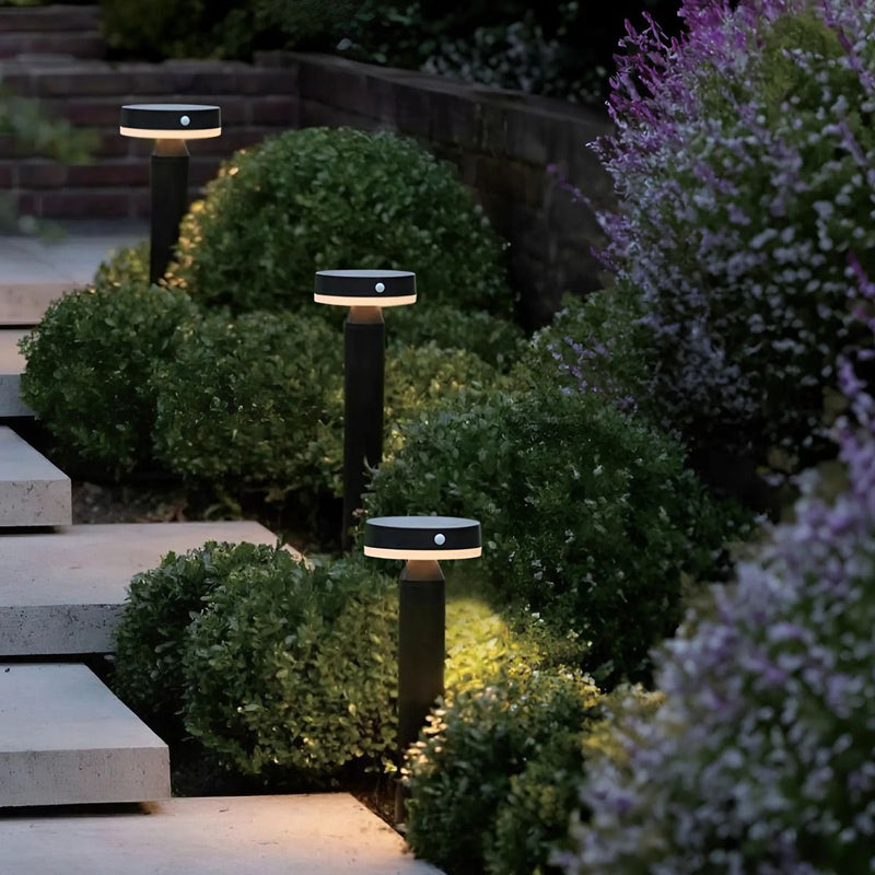 CARLI PT33613 – Stâlp solar LED tip bollard, 400 lm, 3000K, IP44, negru mat