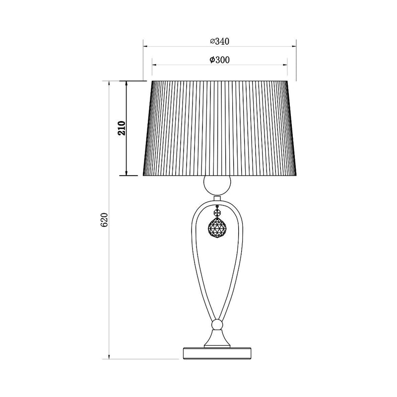 Veioza Zuma Line 1xE27 Negru, BELLO RLT93224-1B