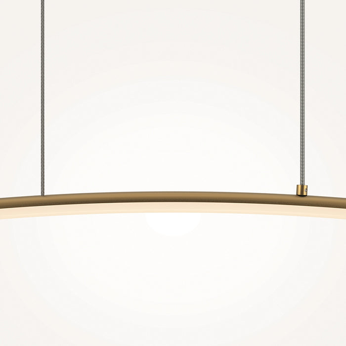 Pendul LED Curve, 15W, 980mm, Alamă – Maytoni Modern