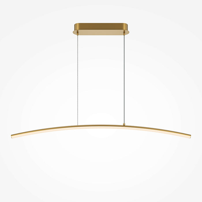 Pendul LED Curve, 15W, 980mm, Alamă – Maytoni Modern