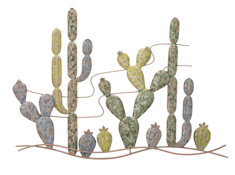 Decoratiune de Perete Mauro Ferretti Cactus B, 90X2, 5X64 cm, Multicolor