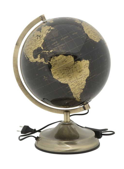 Decoratiune Luminoasa Mauro Ferretti Globe With Light Bronze  Ø 25X38 cm, Multicolor