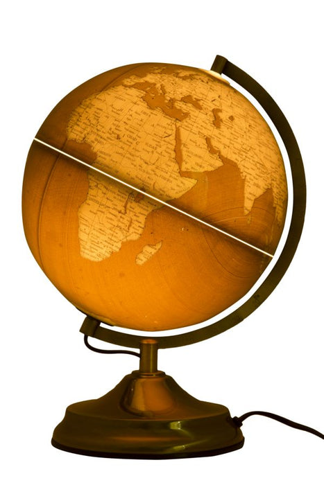 Decoratiune Luminoasa Mauro Ferretti Globe With Light Bronze  Ø 25X38 cm, Multicolor