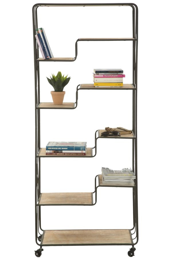 Raft Carti Mauro Ferretti Industry  75X40X182 cm, Multicolor