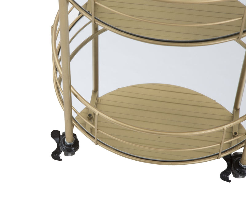 Carucior Servire Mauro Ferretti Glam Rotondo  Ø 38X77,5 cm, Auriu