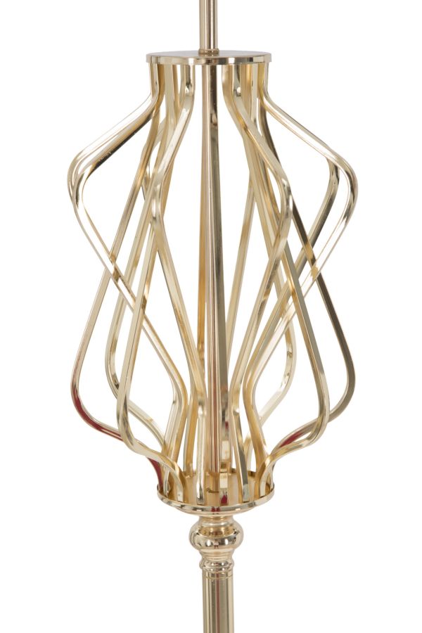 Lampadar Mauro Ferretti  Glam X  Ø 40X170 cm, Auriu/ Crem