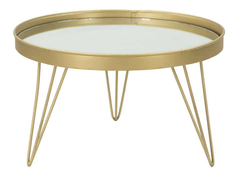 Tava decorativa Mauro Ferretti Glam Gold/Mirror  Ø 36,5X22 cm, Auriu