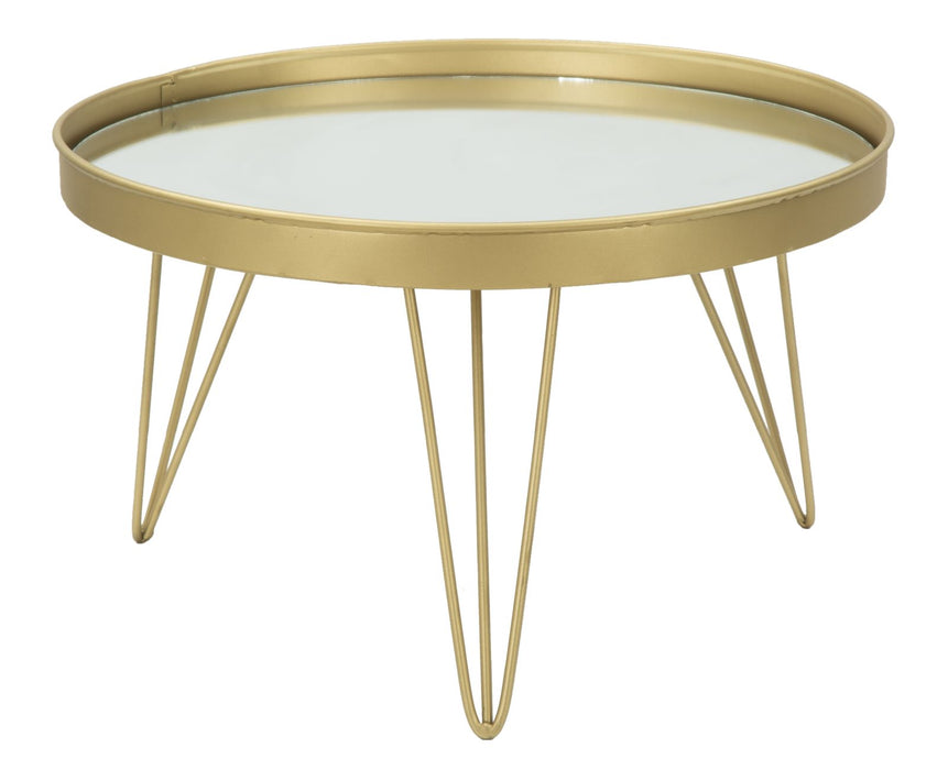 Tava decorativa Mauro Ferretti Glam Gold/Mirror  Ø 36,5X22 cm, Auriu