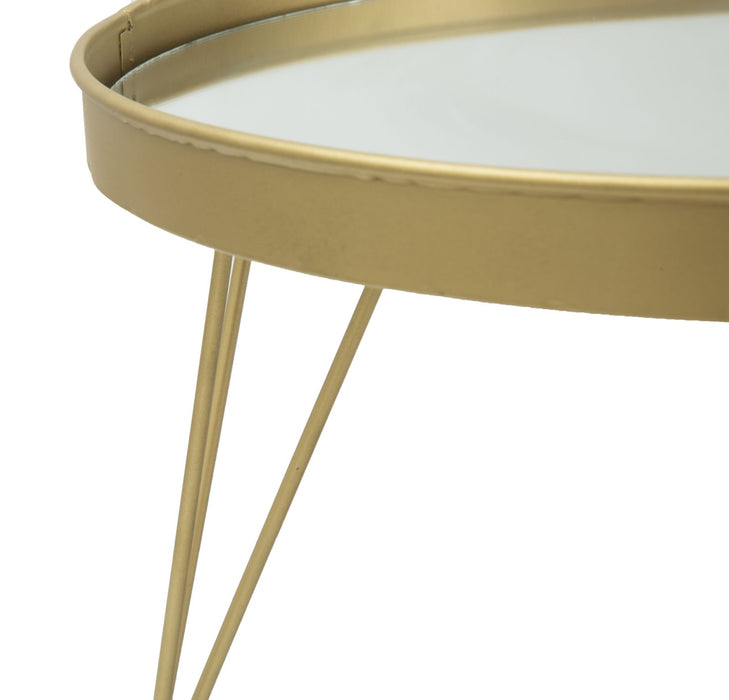 Tava decorativa Mauro Ferretti Glam Gold/Mirror  Ø 36,5X22 cm, Auriu