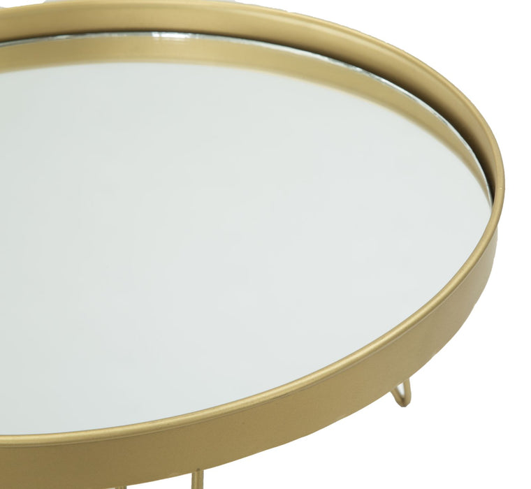 Tava decorativa Mauro Ferretti Glam Gold/Mirror  Ø 36,5X22 cm, Auriu