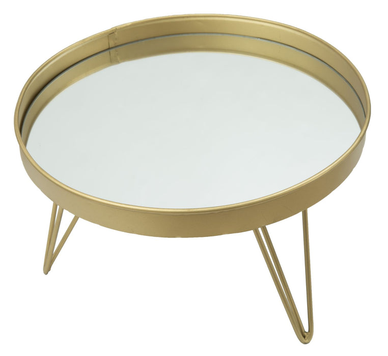 Tava decorativa Mauro Ferretti Glam Gold/Mirror  Ø 31X18 cm, Auriu