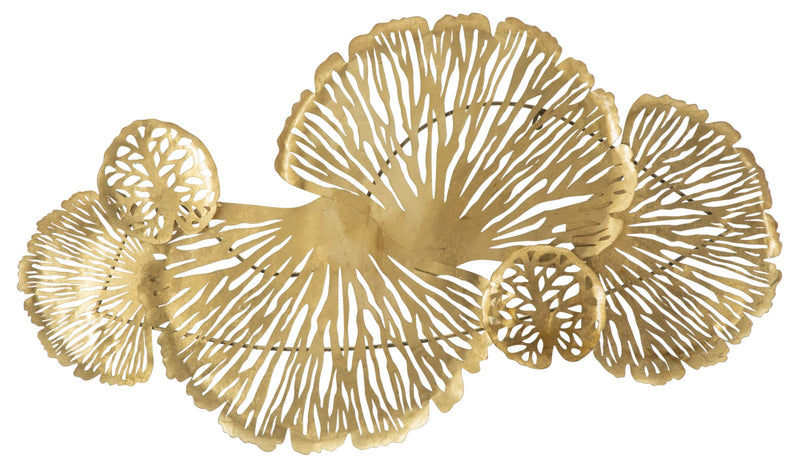 Decoratiune de Perete Mauro Ferretti Iris Verticale  115X5X64 cm, Auriu