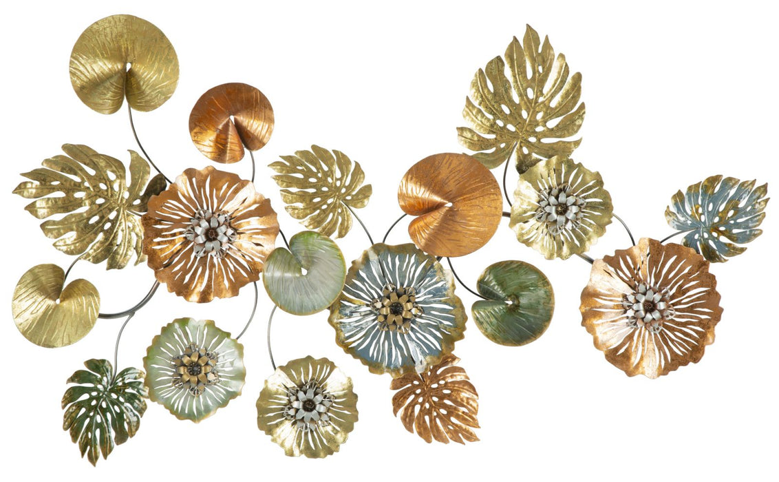 Decoratiune de Perete Mauro Ferretti Leaf  117X7X74 cm, Multicolor