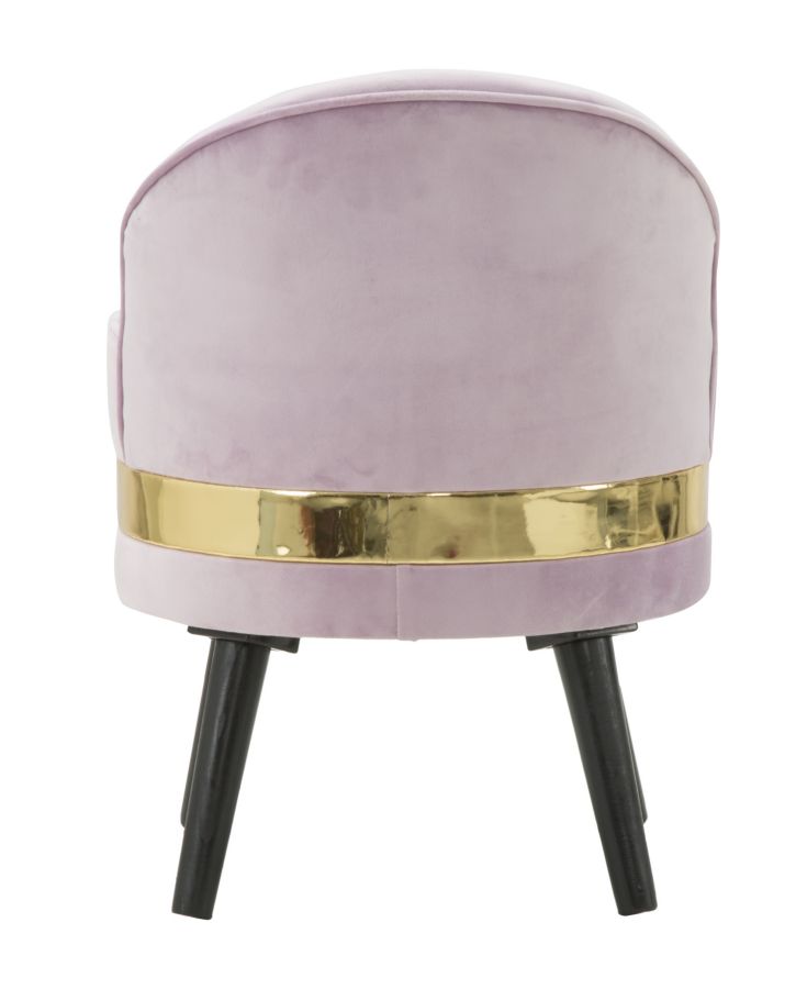 Scaun Little Mauro Ferretti Paris Rose  Ø 45X62 cm, Roz / Auriu/ Negru
