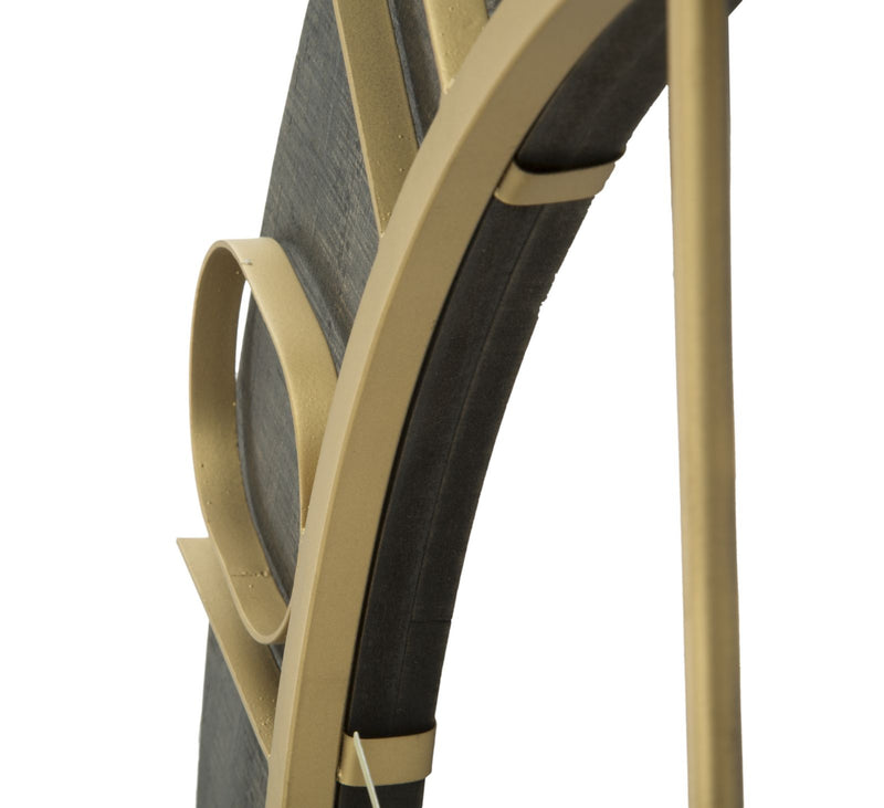 Ceas decorativ de Perete Mauro Ferretti  Dark Glam  Ø 70X5 cm, Negru/Auriu