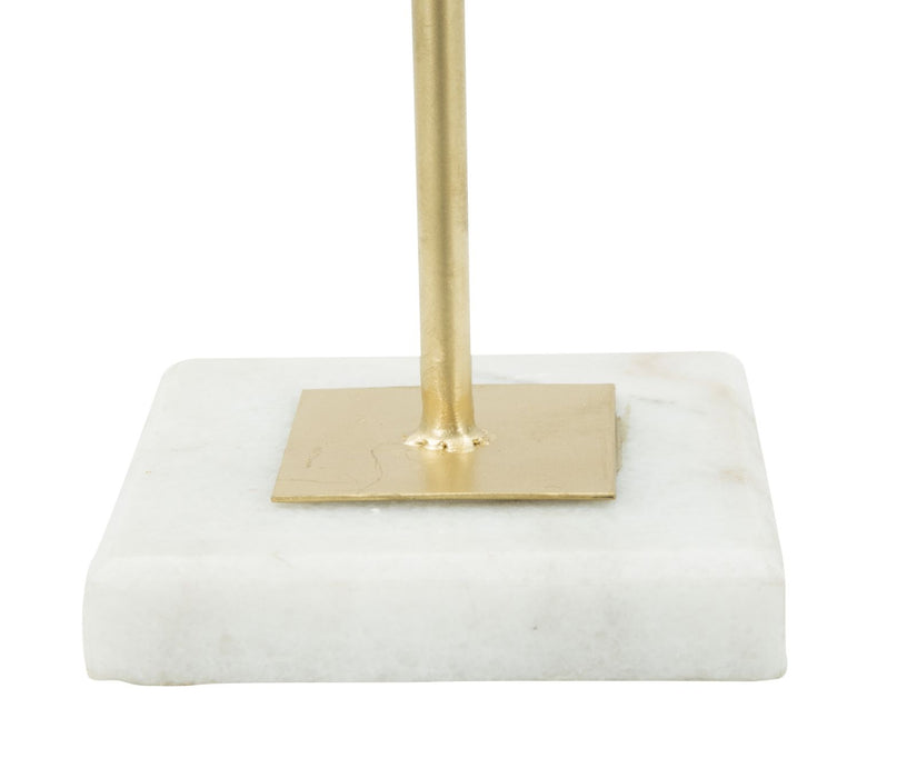 Decoratiune Mauro Ferretti Glam Daisy  24X10X37,5  cm, Auriu