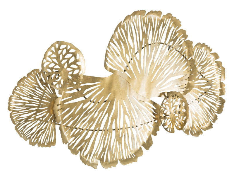 Decoratiune de Perete Mauro Ferretti Iris Verticale  115X5X64 cm, Auriu