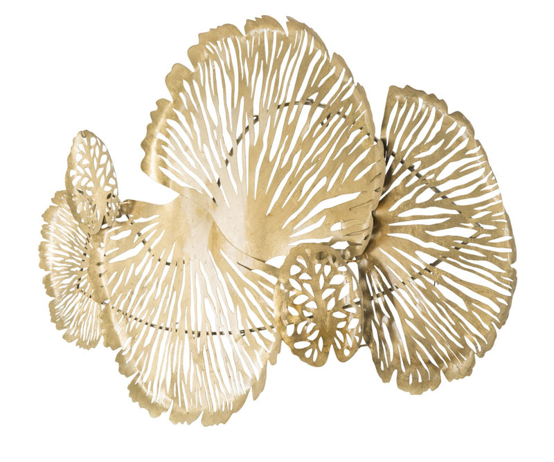 Decoratiune de Perete Mauro Ferretti Iris Verticale  115X5X64 cm, Auriu