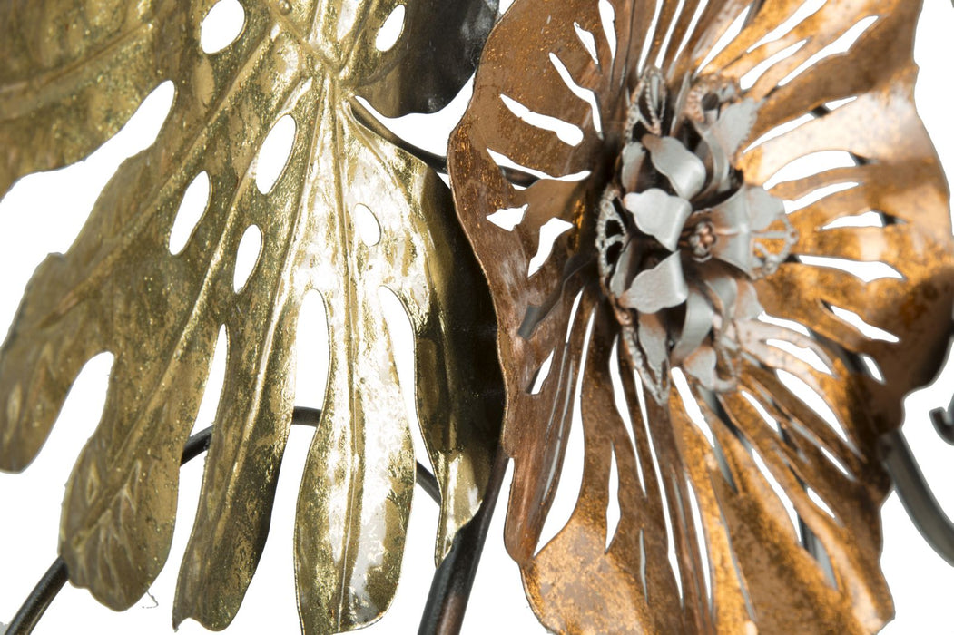 Decoratiune de Perete Mauro Ferretti Leaf  117X7X74 cm, Multicolor